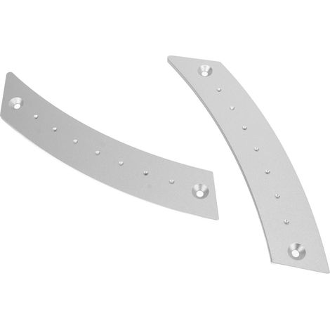 Ensemble de 2 poignées de porte en alliage d'aluminium argenté, haute résistance et antirouille, pour voitures. (1/5)