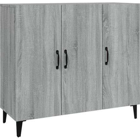 Buffet Commode Armoire Luxueux, pour Salon Chambre Entrée Cuisine, Sonoma gris 90x34x80 cm Bois d'ingénierie OIB1691E (1/5)