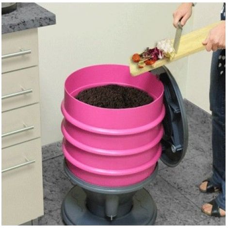 Lombricomposteur ECO-WORMS rose fuschia