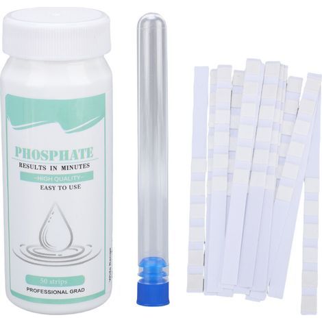 FENOPLASTICA50 Bandes Tests Eau pour Mercure Cuivre Chlore Total Phosphate Aquarium et Consommation Quotidienne-KZQ (1/5)