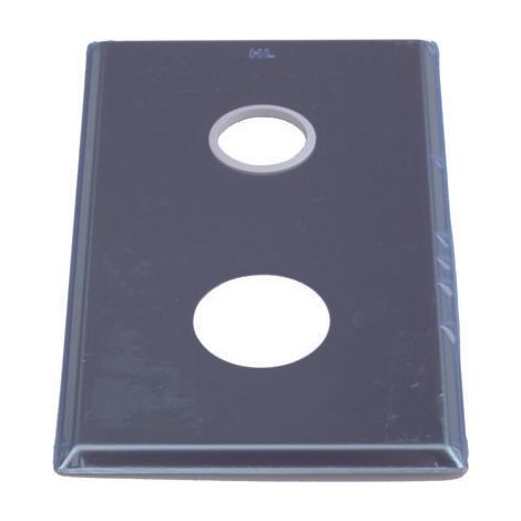 Plaque de recouvrement en acier inoxydable HL0405.1E 180 x 100 mm