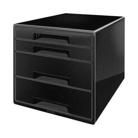 Leitz Schubladenbox CUBE 52521095 4Schubfächer schwarz (1/3)