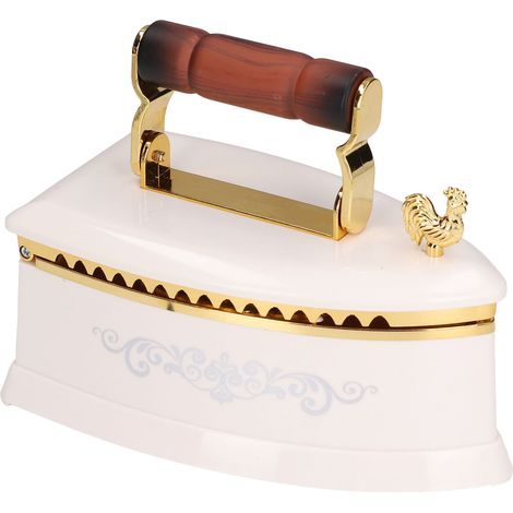 Boîte à musique créative en forme de tête de fer à repasser, modèle fille dansante, décoration pour cadeau d'anniversaire de fille, blanche (1/5)