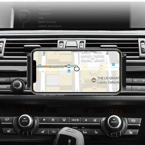 Support universel réglable pour voiture, compatible avec les tablettes iPad et Galaxy Tab, et support pour lecteur CD dans la fente de la voiture (1/2)