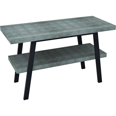 Table lavabo TWIGA 120x72x50 cm, noir mat/Aigue-marine