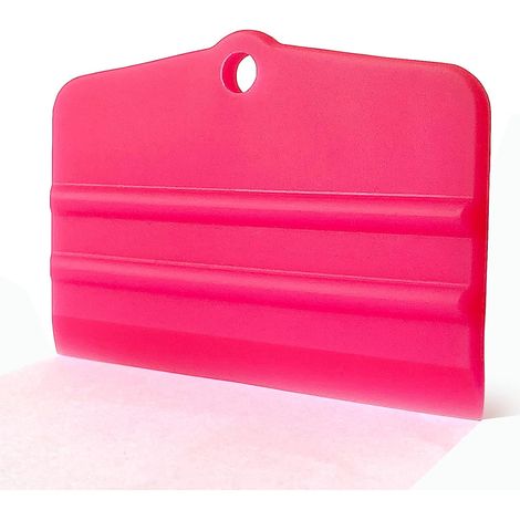Mini raclette rose en silicone de 11 x 7,5 cm pour évier de cuisine, miroir, porte de douche, film teinté pour film vinyle de voiture, application de film de verre/peinture, 1 pièce (1/5)