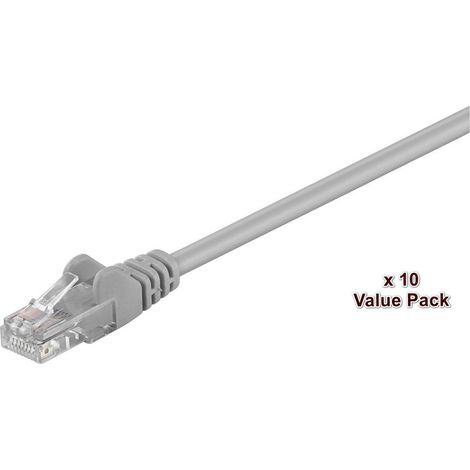MicroConnect U/UTP CAT5e 2m Grigio 10 pezzi