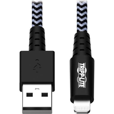 Tripp Lite series Cable de Sincronización y Carga USB A a Lightning para Servicio Pesado, Certificado MFi, M/M, 1.8 m (1/4)