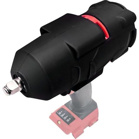 1 Funda protectora contra impactos 49-16-2864 para llave de impacto Milwaukee M18 Fuel Torque de 3/4" (2864-20) Herramientas eléctricas, color negro