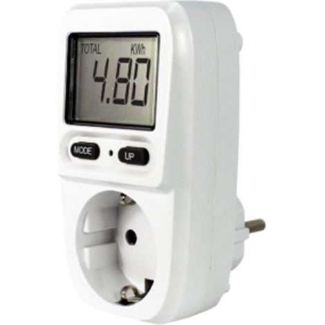 Compteur d'électricité C-0620c 3680w maximum avec écran LCD et calcul des coûts