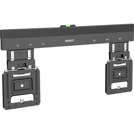 Support mural TV rigide 81,3-165,1 cm (32-65) – Charge max 75 kg – Faible distance au mur 9,5 mm – Installation simple avec plaque monobloc – Speaka Professional (1/5)