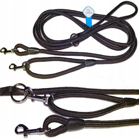 Hundeleine, verstellbar, 10 - 6,3 - 5 m, stufenlos verstellbar, 10 mm dick