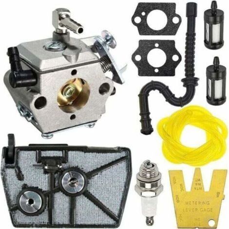 Carburatore di ricambio per motoseghe Stihl 028 028AV 028 Super, XU, sostituisce il Walbro WT-16B, per Tillotson HU-40, completo di guarnizione, filtro dell'aria e filtro del carburante. (1/2)