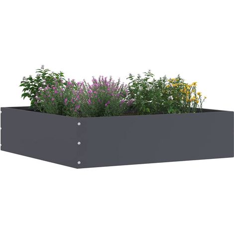 Bordure de Pelouse Anthracite 50 x 50 x 13 cm Acier (1/5)