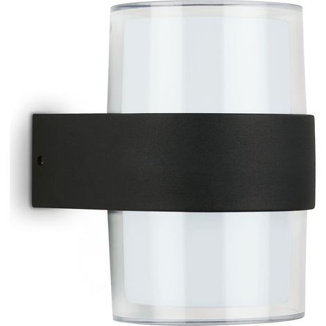 Lampe d'extérieur LED Telefunken CLUDU, platine LED, 4000K blanc neutre, 8 W, 800 lm, noir, IP44, 25000 heures, 13 x 9,5 x 10,5 cm