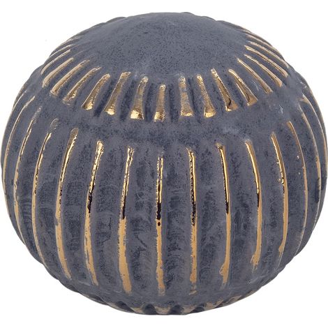 Signes Grimalt Jarrón decorazioni vasi e supporto  Vaso grigio rotondo - 9x10x10cm
