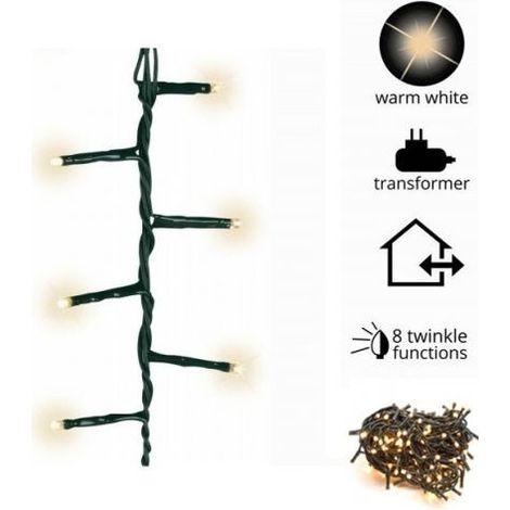 1500 warmweiße LEDs 8 Lichtspiele