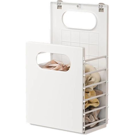 Cesta de ropa plegable y portátil para el baño, tendedero doméstico, cesta de lavandería (1/3)