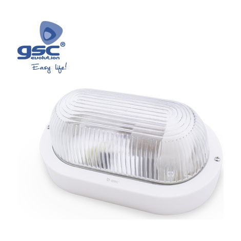Aplique ovalado de termoplástico BLANCO E27 GSC 0700644