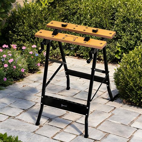 Établi pliant en métal avec serre-joints table de travail pliable (1/5)