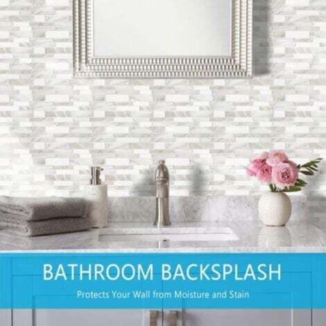 Set of 10 3D wall stickers, tile effect wall decals, self-adhesive ...