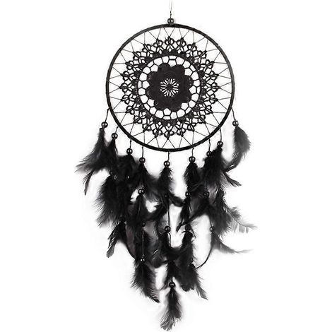 Attrape-rêves noir fait main, décoration compatible avec les fleurs de prunier, 1 pièce