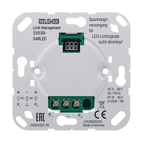 Jung Alimentazione per segnali luminosi a LED, AC 9 ... 48 V  SV 539-948 LED