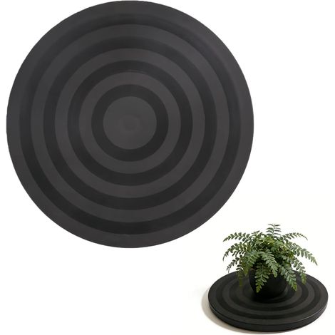Heavy Duty Tourne-Disque Rond Rotatif,Plateau Tournant Universel Noir,Support Plaque Tournant Rotatif pour Travaux Manuels,Aérographe,Peinture,Téléviseurs à Écran Plat,Haut-parleurs (1/5)