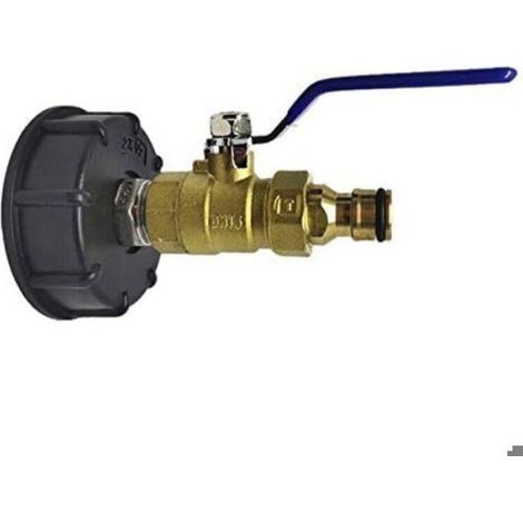 Adaptateur De Réservoir IBC - S60x6 À Sortie Rapide 25mm - Pour Robinet À Boisseau Sphérique Et Robinet Papillon - 1 Pièce (1/4)