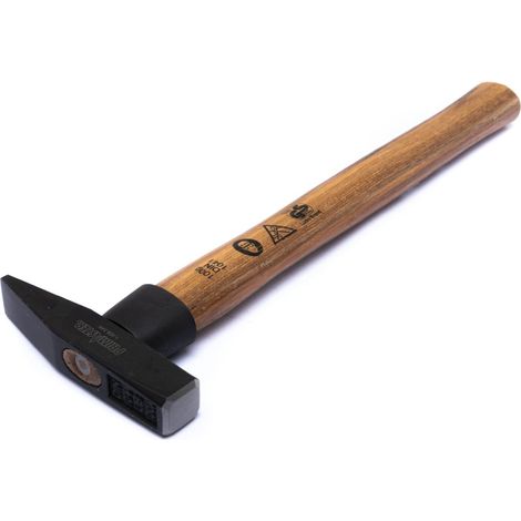 TrendLine Schlosserhammer, 100 g Hammer Werkstatthammer mit Holzstiel