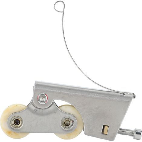 Lot de 2 poulies de penderie coulissantes en acier inoxydable, roulettes étanches à noyau en cuivre pour placard, armoire, meubles de salle de bain concaves (1/5)