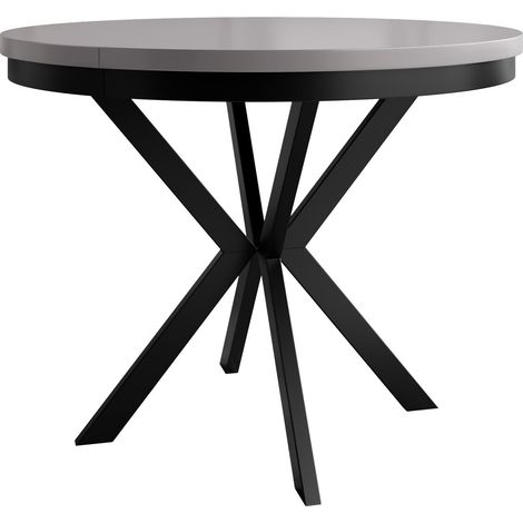 Mesa Oswego 157, Gris, 76x0x0cm, Alargamiento, Aglomerado laminado, Metal