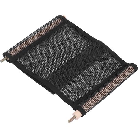 Hamac respirant en maille double couche pour hamster et perroquet, idéal pour les petits animaux de compagnie (perroquet, taille L, noir). (1/5)