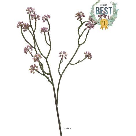 Minis fleurs colorées artificielles en branche, H 58 cm Lavande - BEST - couleur: Lavande (1/3)