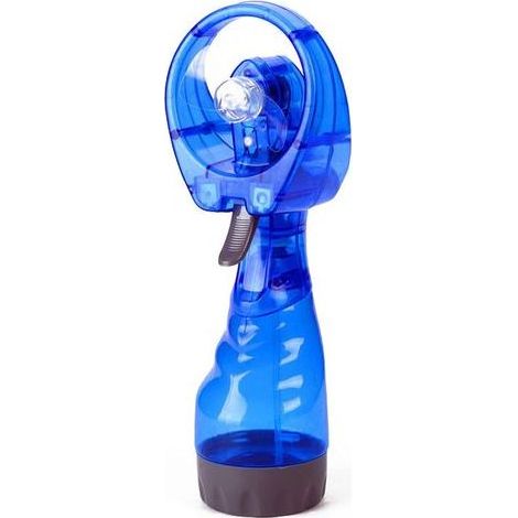 Ventilateur brumisateur portable avec cordon — Fonctionne sur piles [Bleu]