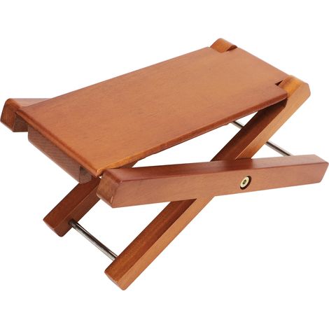 Gitarren-Fußstütze aus robustem, elegantem Eschenholz, 3-fach höhenverstellbar, zusammenklappbar – ideal für Gitarrenspieler und Performance-Gitarristen. (1/5)