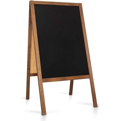Cartello in legno a forma di A, lunghezza 61x118 cm (1/5)