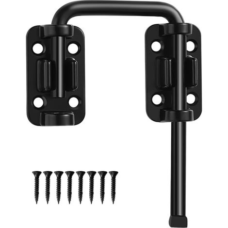 Serrure a Boucle pour Porte Coulissante de Patio,Loquet de Porte en Acier Inoxydable avec Vis pour Fenêtre,Grange,Jardin,Clôture,Portail,Abri de Jardin,Garage (1/5)