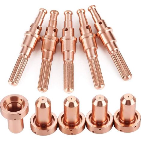 Lot 5 électrodes 9-8215 + 5 buses 9-8207 – kit embouts – torche plasma SL60/100 (1/5)