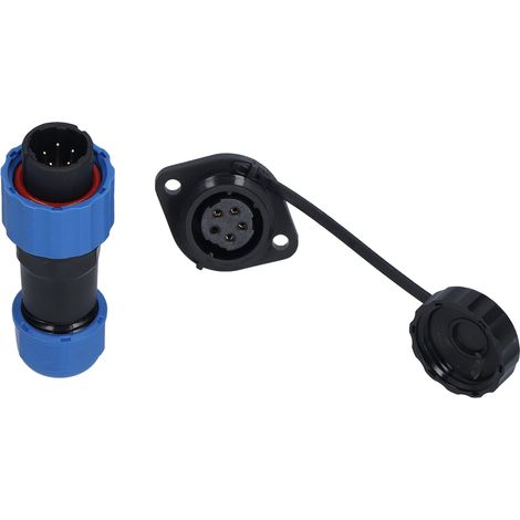 SP16 Flansch-Wasserdichter Luftfahrtstecker IP68 Stecker und Buchse Stoßverbinder Flansch-Wasserdichter Stecker 5-adrig (250 V 5 A) (1/5)