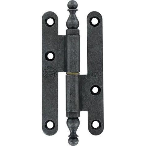 BROS Cerniera rustica nera 110x55 mm acciaio