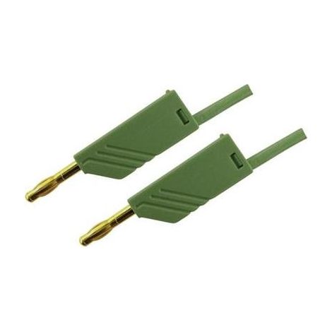 Hirschmann Test & Measurement MLN 150/2,5 GN Cavo di misura Spina a banana 4 mm Spina a banana 4 mm 1.50 m Verde 1 pz.