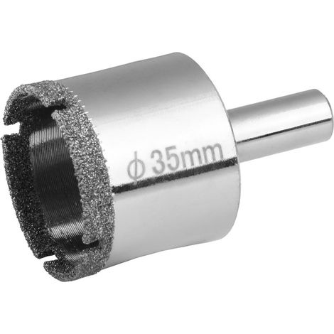 Scie Cloche Diamantée 35mm, Foret Avec Guidage Central, Trépan Avec Revêtement de Surface en Diamant Pour Coupe de Verre, Carrelage, Céramique, Marbre, Calcaire,OUYLAF (1/5)