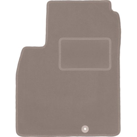 Fahrermatte aus Velours für: Nissan Micra K13 Schrägheck (2010–2016), beige