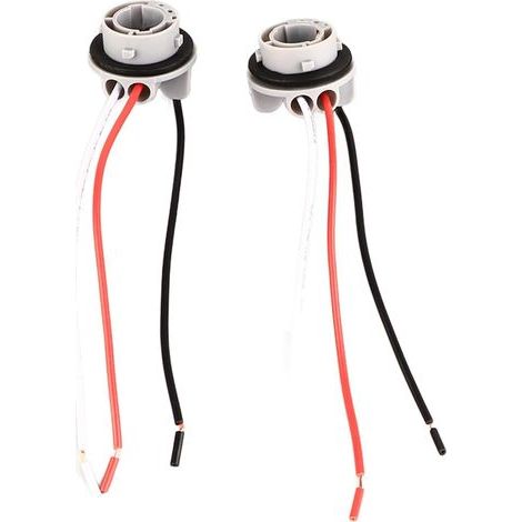 Connecteur de support de lampe, 2 pièces 1157 prise LED clignotant frein ampoules support adaptateur connecteur de base câble de câblage (1/5)