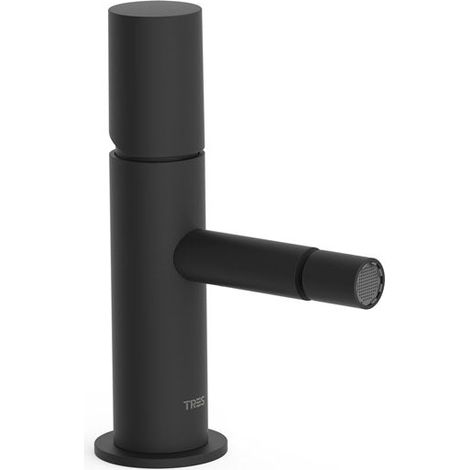 TRES 06112001NM STUDY Grifo Monomando para Bidé Color Negro Mate - ref: 06112001NM
