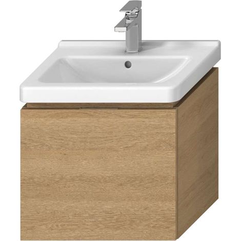 Jika Cubito - Mobile lavabo 540x480x399 mm, 1 cassetto, rovere H40J4223015191 (1/4)