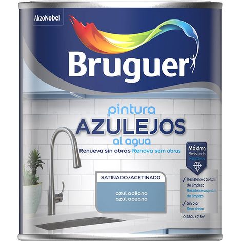 Ocean Blue Satin Fliesenfarbe auf Wasserbasis 750 ml