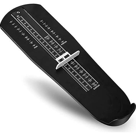 Appareil de mesure de pied professionnel, taille de chaussure standard américaine, règle de mesure de chaussures, noir (1/5)