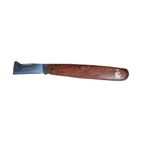 COLTELLO DA INNESTO MANICO LEGNO CARDINALE 16,5 cm